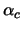 $\alpha_c$