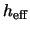$h_{\rm eff}$
